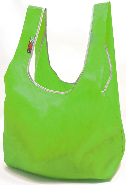 Ripstop Nylon Reusable Grocery Bag, Shopping Bag RBS041 (Gray-Orange-Green-Navy)
