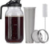 Cold Brew Mason Jar Iced Coffee Maker, 64 oz Durable Glass, Stainless Steel Filter for Iced Brew Coffee