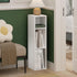 3-Tier 8-in 9.3 7.9 31.5, Furinno Fulda Book Shelf, Narrow Bookshelf, Bookcase with Width Storage Shelf, x x for Living