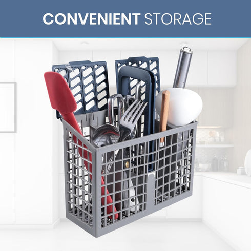 Dishwasher Cutlery Basket (9 x 3 x 10.3 inches) for Samsung DD82-01112A / DD94-01013A / DD97-00250A, Compatible with