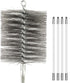 Ctsyuqoo 50-inch Long Tent Wood Burning Stove Pipe Cleaning Brush with Stainless Steel