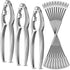ShengTu Crab Leg Crackers and Tools - Premium No Rust Lobster Crackers &