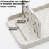 H&W 2Pcs Spoon Rest with Lid Holder, Foldable Kitchen Counter Spoon Holder for Utensils, Beige + Grey