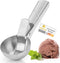 Premium Ice Cream Scoop with Trigger Ice Cream Scooper Stainless Steel, Heavy