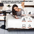 Couch,360Swivel C Table End Table Adjustable Height,Laptop Table for CouchBedReading Nook,C Shaped End for TV Tray,that