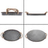 Hipiwe Galvanized Metal Iron Oval Tray with Rope Handle Farmhouse Serving Tray Rustic Industrial Decorative Centerpiece