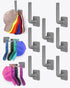 Hat Rack for Hat Storage, 8-Pack Multi-Purpose Organizer, Strong Adhesive Hat Hooks for Wall, Baseball Caps, Gray