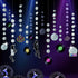 12pcs Cheerland Holographic Disc Banner Retro Rock and Roll Dance Hanging Ball Backdrop Decoration for Birthday Wedding