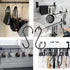 Nisoger 12 Pack 6 Inch S Hook - Large Vinyl Coated Heavy Duty Steel Metal Black Rubber Coated Closet S Hooks