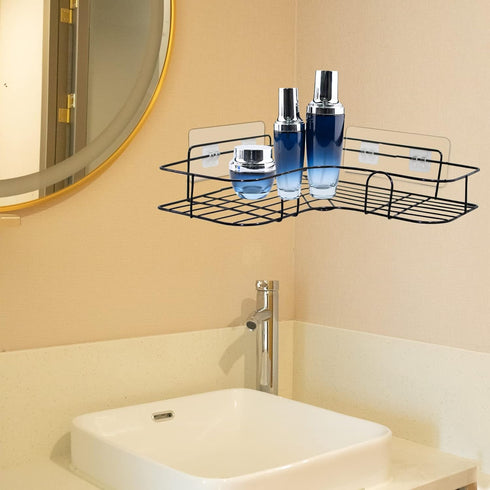 HopeFire 2 Pack Shower Caddy Adhesive for Replacement, Strong Transparent Adhesive for Shower Caddy Sticky Pads, No