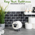 Generic (3) Sheep Toilet Paper Holder, Cute Paper Towel Storage Rack, Wall-Mounted Paper Towel Basket, Black