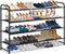 KIMBORA 4 Tier Long Shoe Rack for Closet Floor, Wide Shoe Shelf