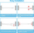 SIQUK 6 Pack Cupboard Bars, Adjustable Spring Tension Rods for DIY Projects, 12 to 20 Inches