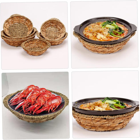 Dolsot Pot Base, Woven Storage Baskets, Serving Tray, Stone Bowl Base, Casserole Pot Holder