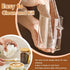 1 Pack 15oz Glass Sugar Container with Spoon - Glass Jars with Bamboo Lid and Spoon, Bamboo Lid Storage Jar Containers