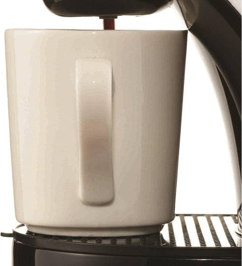 Brentwood TS-112W Coffee Maker with Ceramic Mug, Single Serve, White