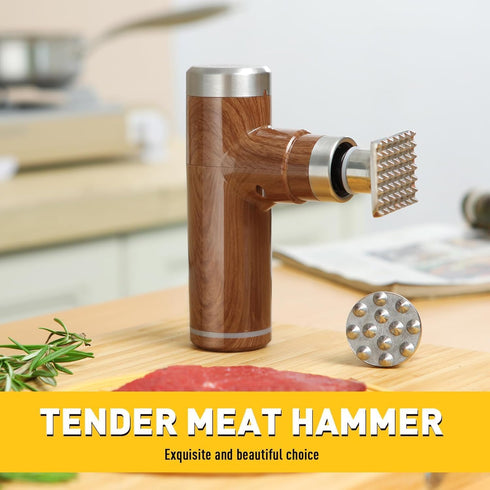 2 (N-09) Electric Meat Tenderizer Tool,Cordless Meat Tenderizer Machine with Stainless Steel Meat Mallet,Kitchen