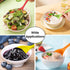 GEEKHOM 4 Pieces Silicone Spoons, Large Heat Resistant Kitchen Utensils, Non-stick Stirring Spoons for Cooking & Baking
