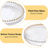 OGANAZI Set 5 of Modern Clear Coaster, Glass Coasters for Drinks, Crystal Coasters Round Cup Mat, Coffee Table Decor
