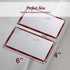 Ring Binder Depot Recipe Cards Lined with Maroon and White Design 4 x 6 Inch on Premium Thick Card Stock (Pack of 50)