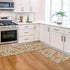 Artoid Mode Pumpkins Fall Kitchen Mats Set of 2, Autumn Maple Leaves Home Decor Low-Profile Rugs for Floor