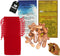 10 Olive Wood Holding Hand Crosses with Gift Bags in Red or Black Velvet