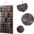 Sunglasses Organizer Storage, Hanging Eyeglasses Wall Pocket Mounted, 25 Slots, Black, Large