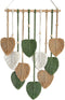 TUDRUKU 15.7x36 Inch Macrame Wall Hanging Nursery Decor Leaves Woven Tapestry Feather