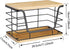 Counter ALOCEO Large Wire Basket for Kitchen Pantry, Stainless Steel Kitchen Organizer for Potato Onion, Trash Bag