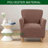 1-Piece CRFATOP Stretch Mid Century Modern Armchair Slipcover Jacquard Accent Chair Covers with Arms Soft Waterproof