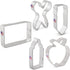 Ann Clark Cookie Cutters Back to School and Teacher Appreciation, 5-Pc. Set Made in USA, Apple, Pencil, Crayon,
