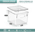 Sorbus Medium Clear Plastic Storage Bins - Stackable Storage Bins with Lids for Clothes, Medicine, Makeup, and Toys