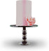 PME Cake Decorating 8" Tall Plain Edge Plastic Side Scraper - 8 x 3.7 Inches, White