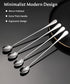9.5-Inch Set 4 Lovingly Yours Long Handle Iced Tea Spoon, Coffee Spoons, Ice Cream Spoons, Stainless Steel Cocktail