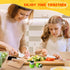 Kids Safe Knife Set for Toddlers, Real Cooking Tools with Gloves, Cutting Board & Crinkle Cutters