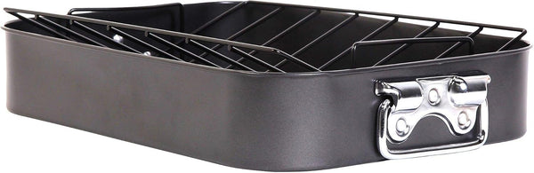 Cuisine Select Steel Roasting Pan and Rack, 2 Piece Set