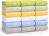 Small and Lightweight Cotton Towels Assorted Pastel Mix 24 x 40 inches