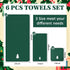 6 Set Peryiter Pcs Christmas Bath Towels Xmas Tree Embroidered Cotton Bathroom Decors Green Xmas Tree Hand Towels