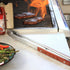 Outset QB22 Locking Stainless Steel Grill Tongs, Extra Long 22", Rosewood Handles
