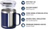 SUNWILL Insulated Coffee Mug with Lid, 14oz Travel Tumbler with Handle, Stainless Steel Cup for Camping, Navy Blue