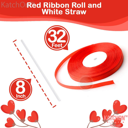 KatchOn Huge 'I Love You' Teddy Bear Balloons, 40x30 Inch Pack of 2, Red, Romantic-Themed for Valentine's Day