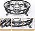 11.8 Inches, Yimobra Metal Plant Stand for Outdoor Indoor, Heavy Duty Flower Pots Holder Rustproof Wrought Iron Planter