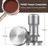 PUSEE 51mm Premium Espresso Coffee Tamper, 30lb Calibrated, 100% Stainless Steel, Spring Loaded for Barista Accessories