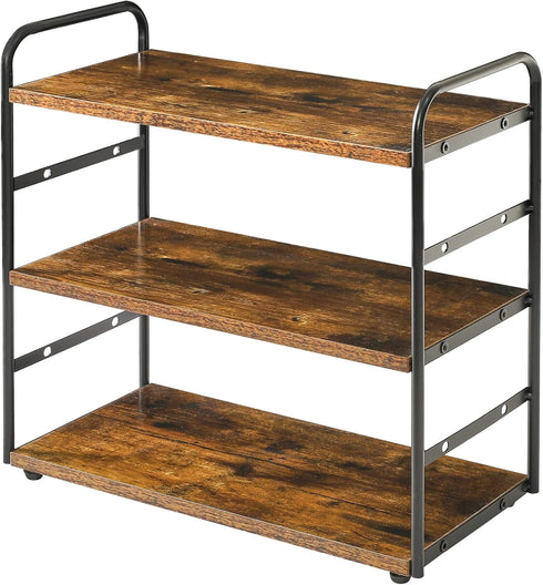 IBUYKE 3-Tier Bathroom Counter Organizer, Tray Countertop Storage Shelf, Kitchen Spice Rack