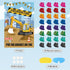32 Hxezoc Pin The Bucket on The Excavator Game with Pcs Buckets Large Construction Party Games Poster for Kids Birthday