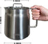 Deep Fryer Pot with Basket and Oil Strainer, 304 Stainless Steel Deep Frying Pot for French Fries, Chicken, 2L (2Qt)