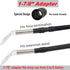 Universal Extractor Attachment for Carpet Cleaning & Auto Detailing, Clear with 3 Adapters for Shop Vacs 2-1/2",