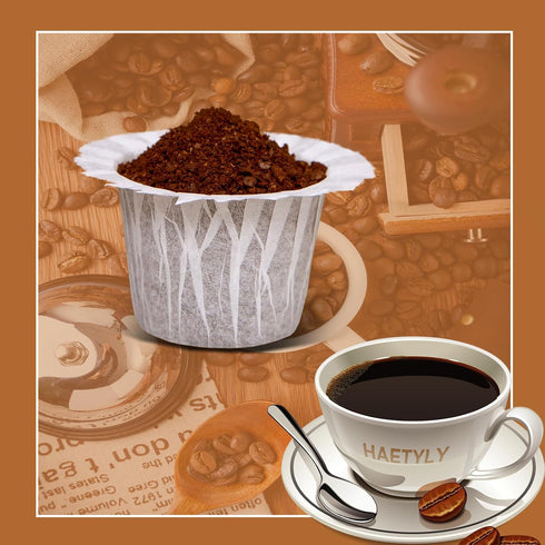 Disposable Paper Coffee Filters 600 Count with 4 Pack Reusable K Cups, Compatible with Keurig Coffee Maker