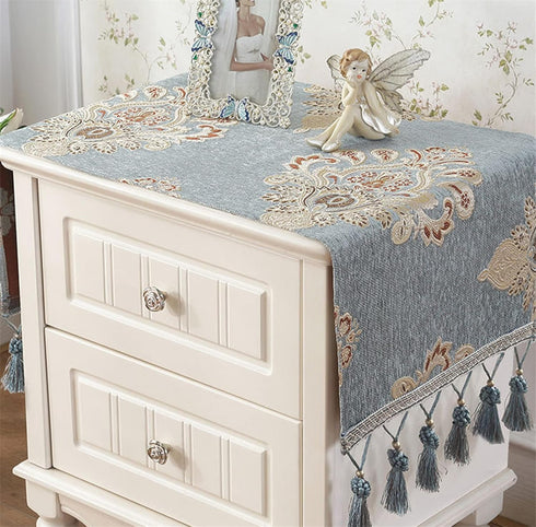 Simple Bedside Table Dust Cover Cover Cloth Towel Cushion Fabric Modern Universal Bedroom Cabinet Tablecloth Cushion