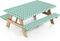 Picnic Table Cover with Bench Covers and Bag, Camping Table Camping Essentials